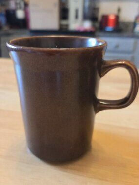 Set Of 4 Brown Vintage Wedgwood Sterling Oven to Table Mugs VGC Holds 8 oz
